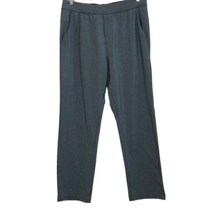 Lululemon Track Pants Mens Large Blue Gray Straight Leg Lion Stretch ABC